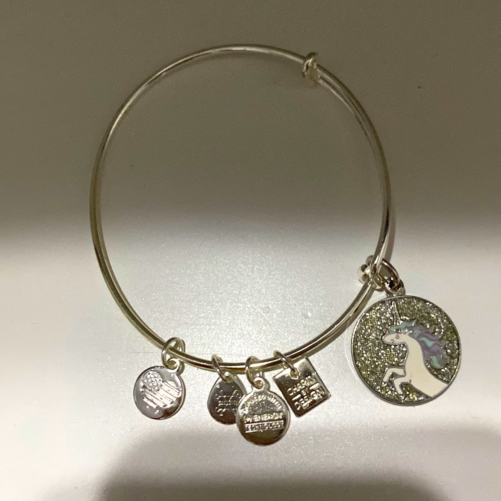 Alex and Ani unicorn charm bracelet